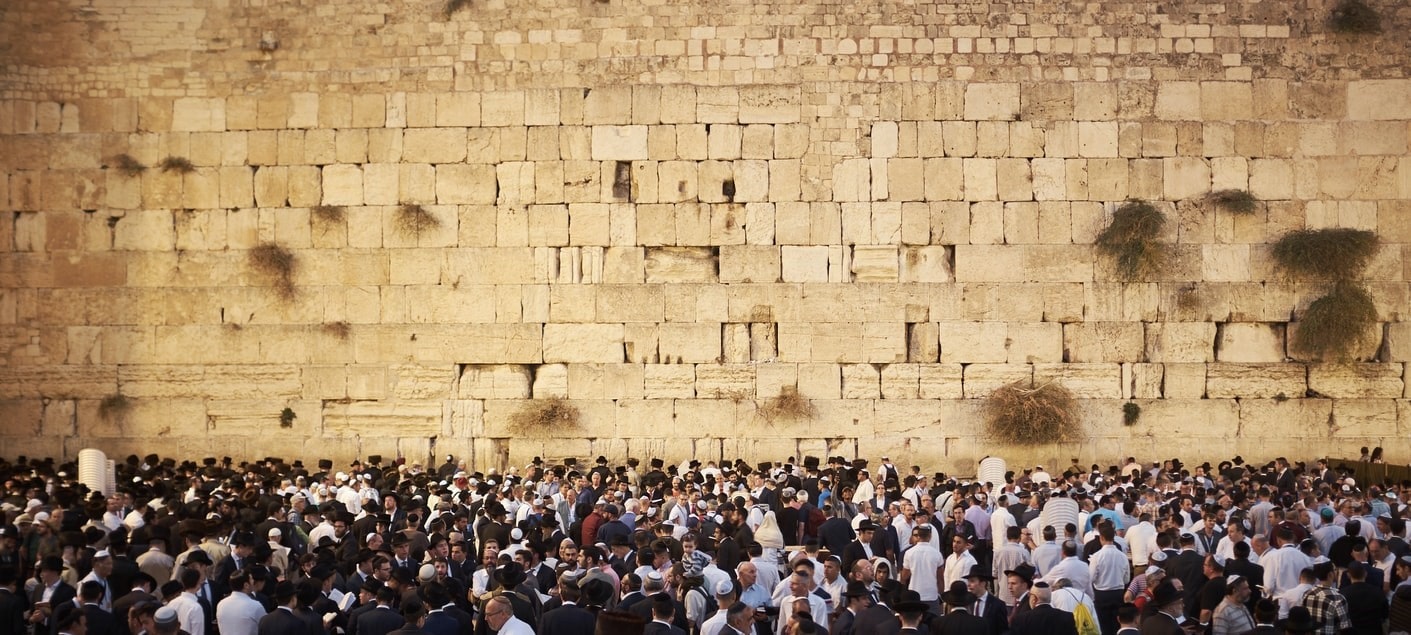 Western wall in Jerusalem, Israel