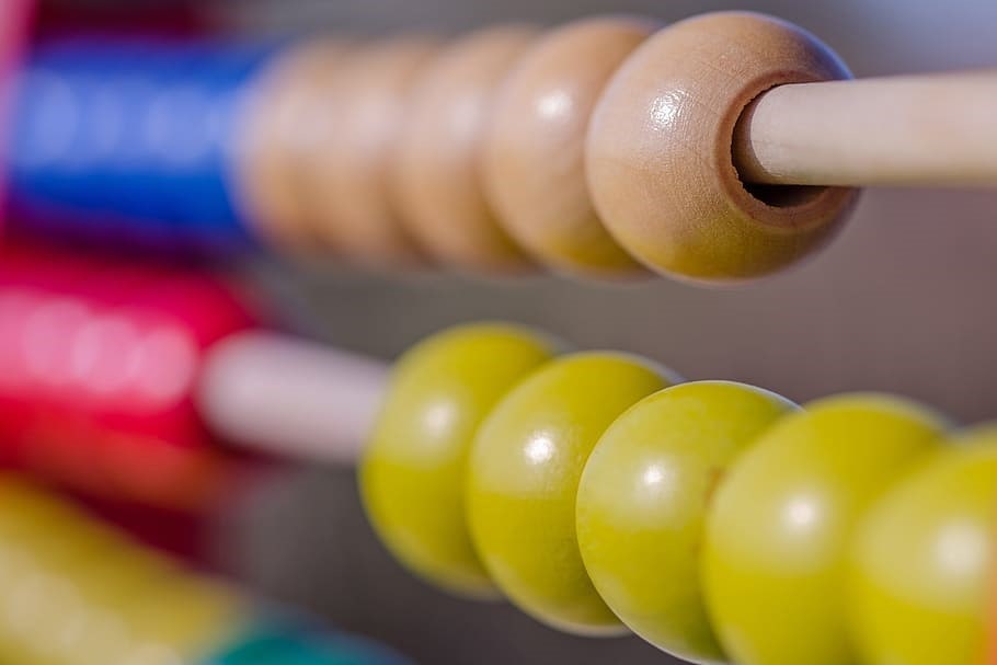 Close up of abacus