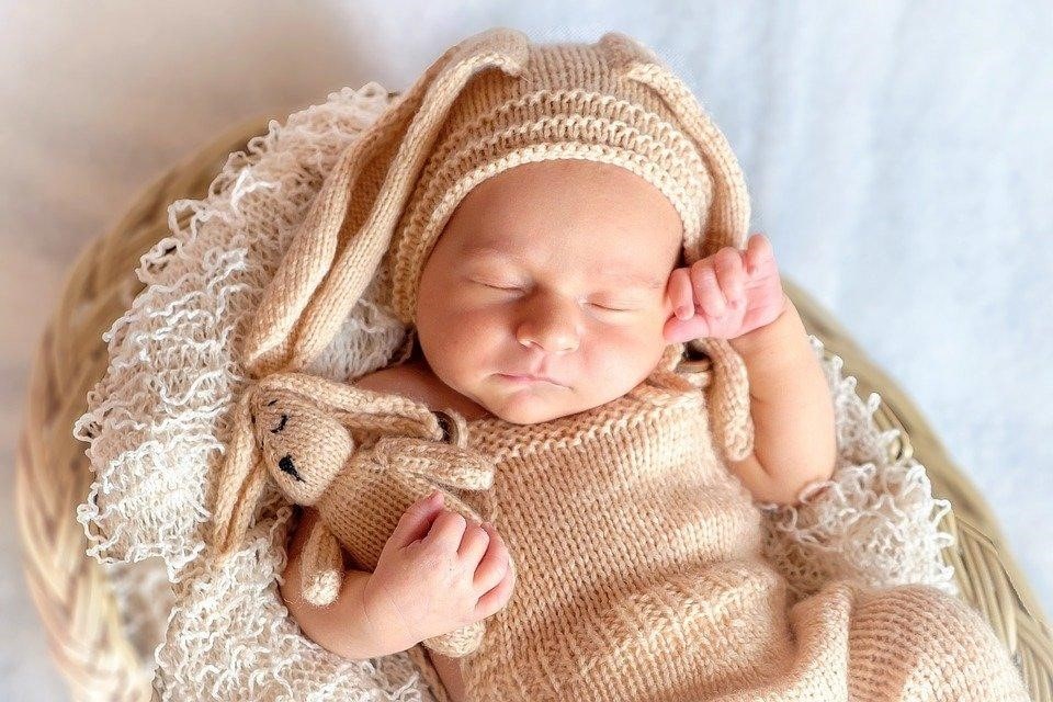picture showing newborn baby sleeping