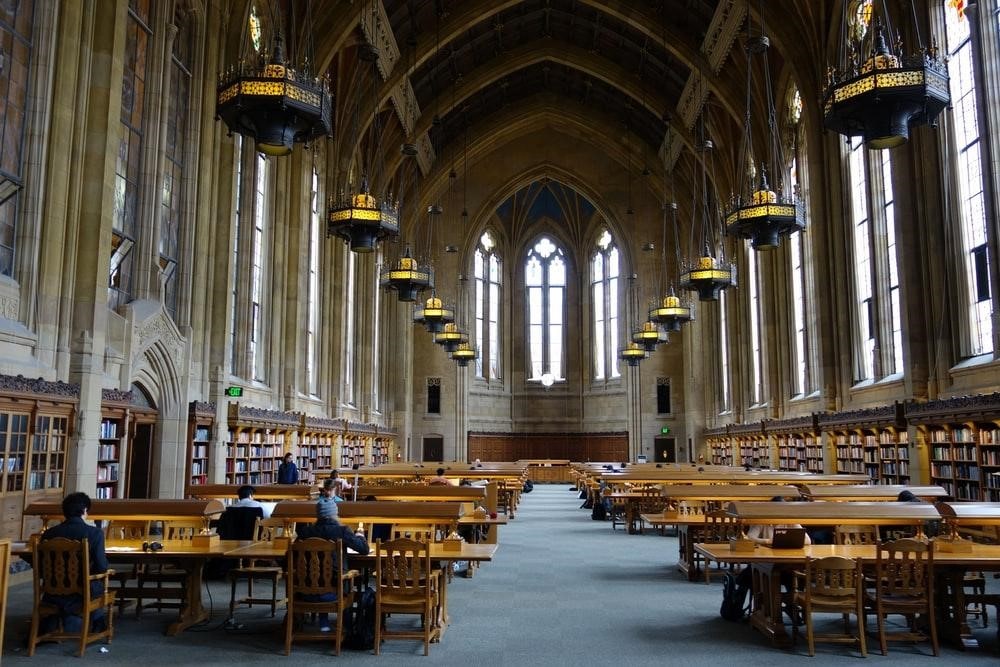 a library in a university