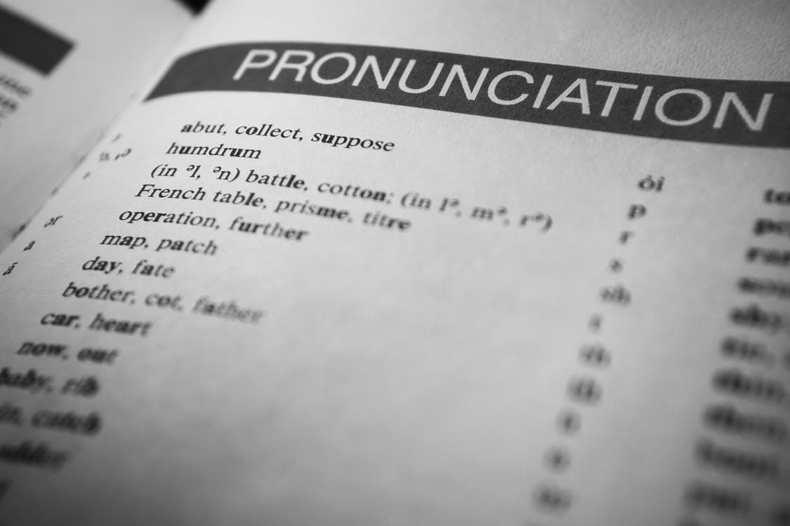 a pronunciation chapter in a textbook-
